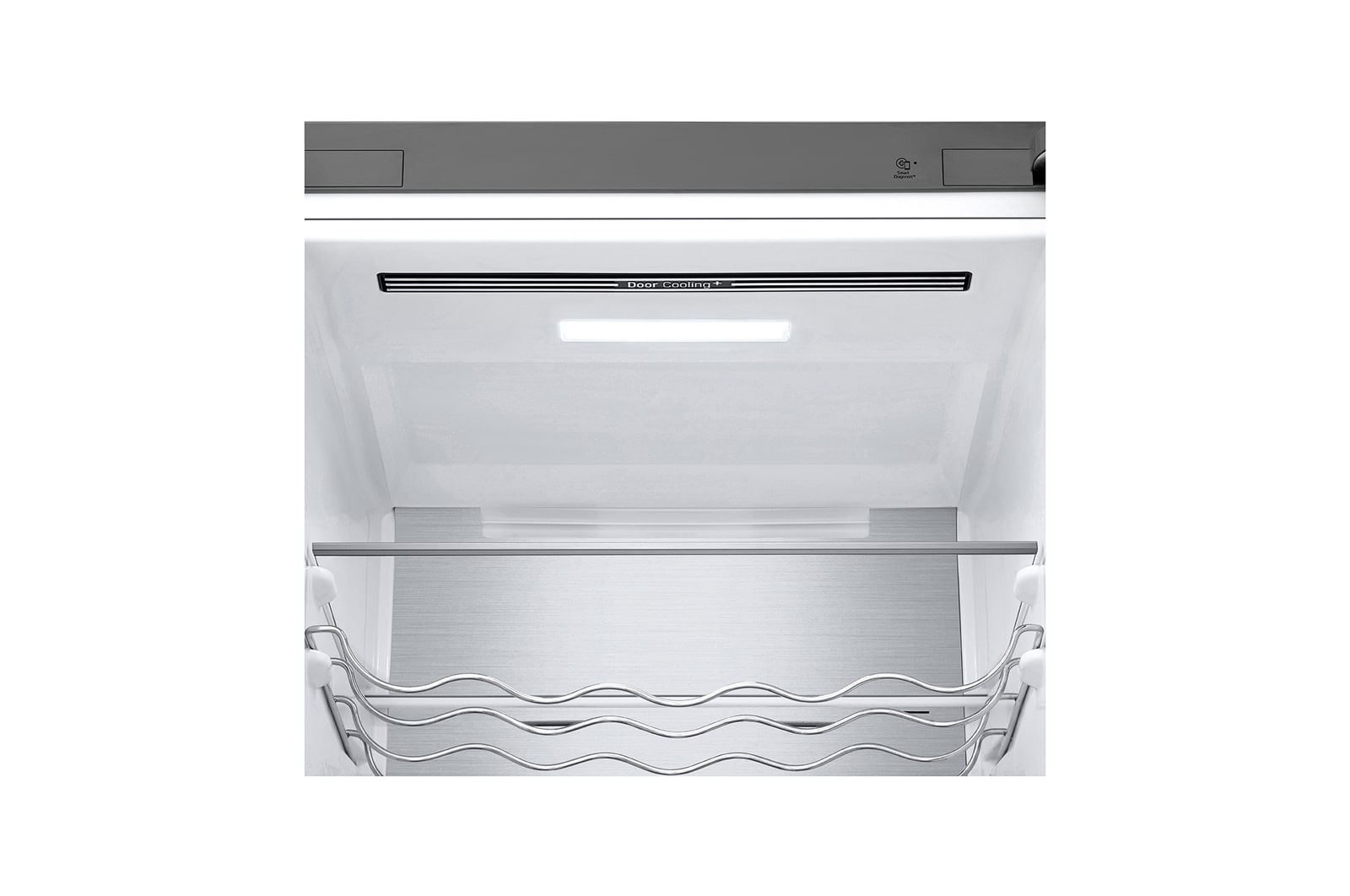 Alulfagyasztós hűtőszekrény, DoorCooling+™ és ThinQ™ technológia, 387L kapacitás