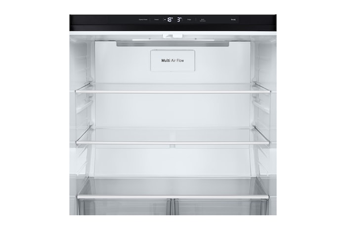 InstaView™ Keskeny négyajtós hűtőszekrény ThinQ™ technológia, 530L kapacitás