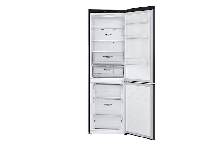 LG Alulfagyasztós hűtőszekrény, DoorCooling<sup>+</sup>™ technológia, 341L kapacitás, GBB61MCGCN1