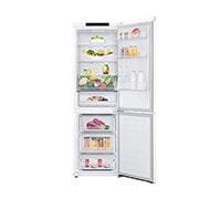 LG Alulfagyasztós hűtőszekrény, DoorCooling<sup>+</sup>™ technológia, 341L kapacitás, GBB61SWGGN