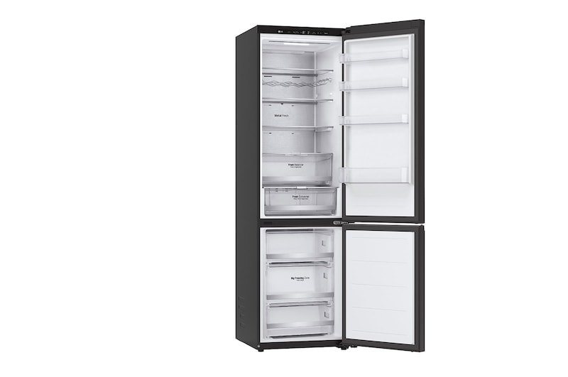 LG Alulfagyasztós hűtőszekrény, DoorCooling+™ technológia, 387L kapacitás, GBB72BM9DQ