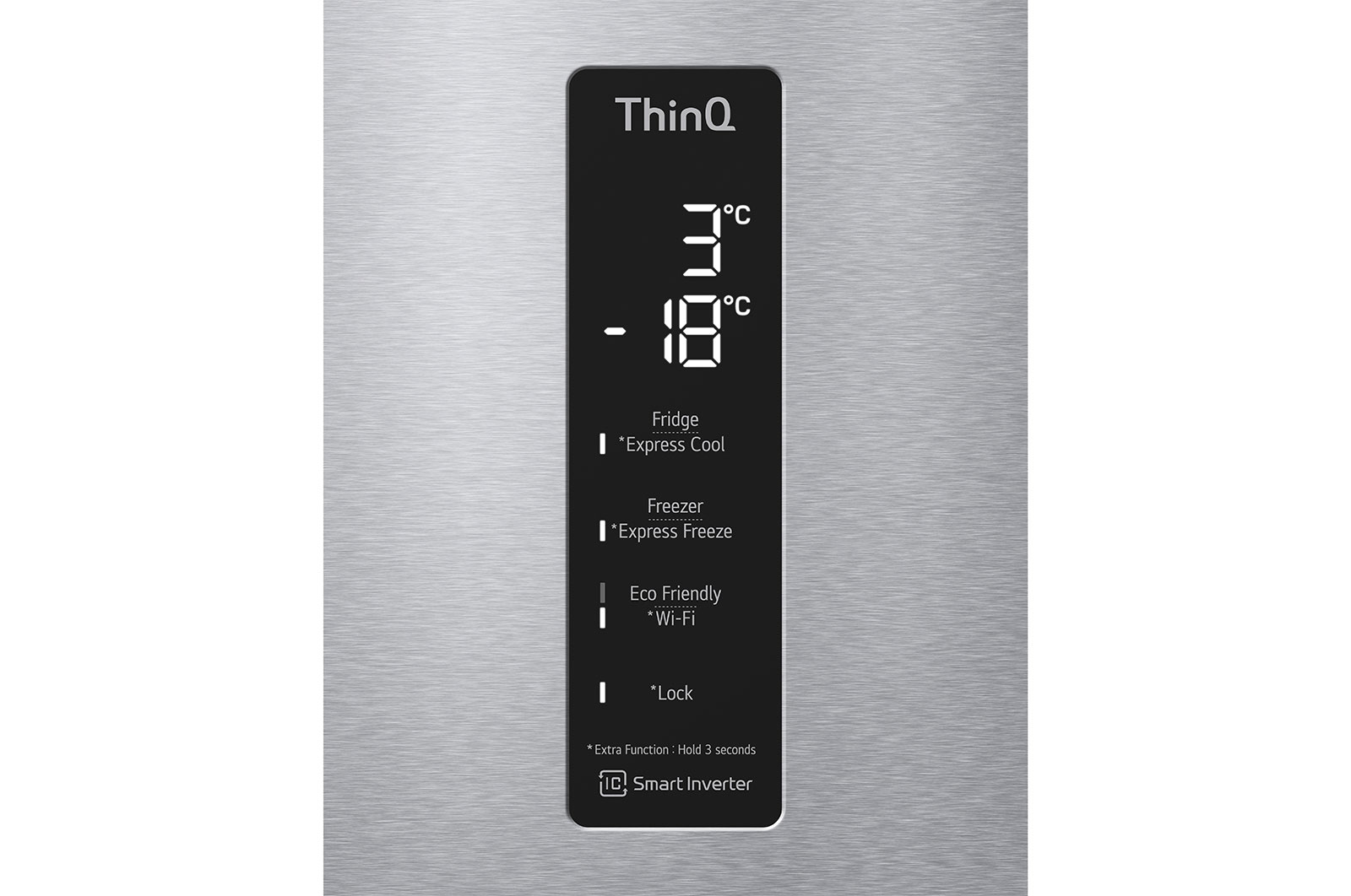 LG Alulfagyasztós hűtőszekrény, DoorCooling<sup>+</sup>™ és ThinQ™ technológia, 384L kapacitás, GBB72NSUCN1