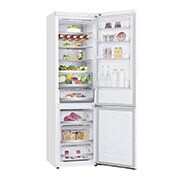 LG Alulfagyasztós hűtőszekrény, DoorCooling<sup>+</sup>™ és ThinQ™ technológia, 384L kapacitás, GBB72SWUCN1