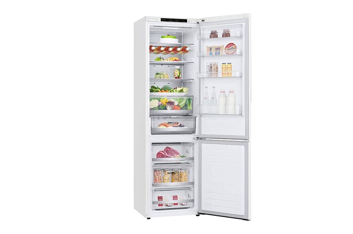 LG Alulfagyasztós hűtőszekrény, DoorCooling⁺™ technológia, 384L kapacitás, GBB72SWVGN