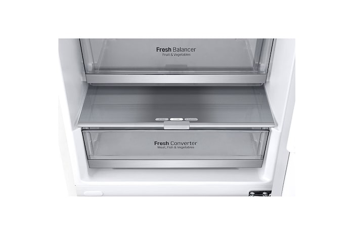 LG Alulfagyasztós hűtőszekrény, DoorCooling⁺™ technológia, 384L kapacitás, GBB72SWVGN