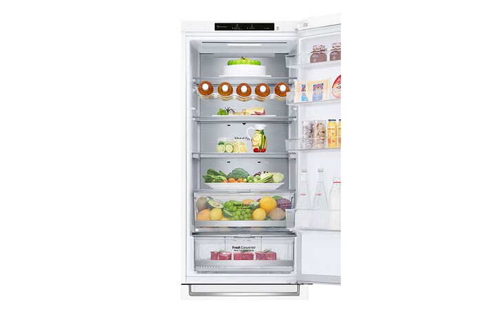 LG Alulfagyasztós hűtőszekrény, DoorCooling⁺™ technológia, 384L kapacitás, GBB72SWVGN