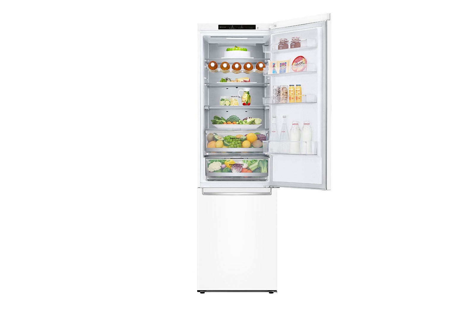 LG Alulfagyasztós hűtőszekrény, DoorCooling⁺™ technológia, 384L kapacitás, GBB72SWVGN