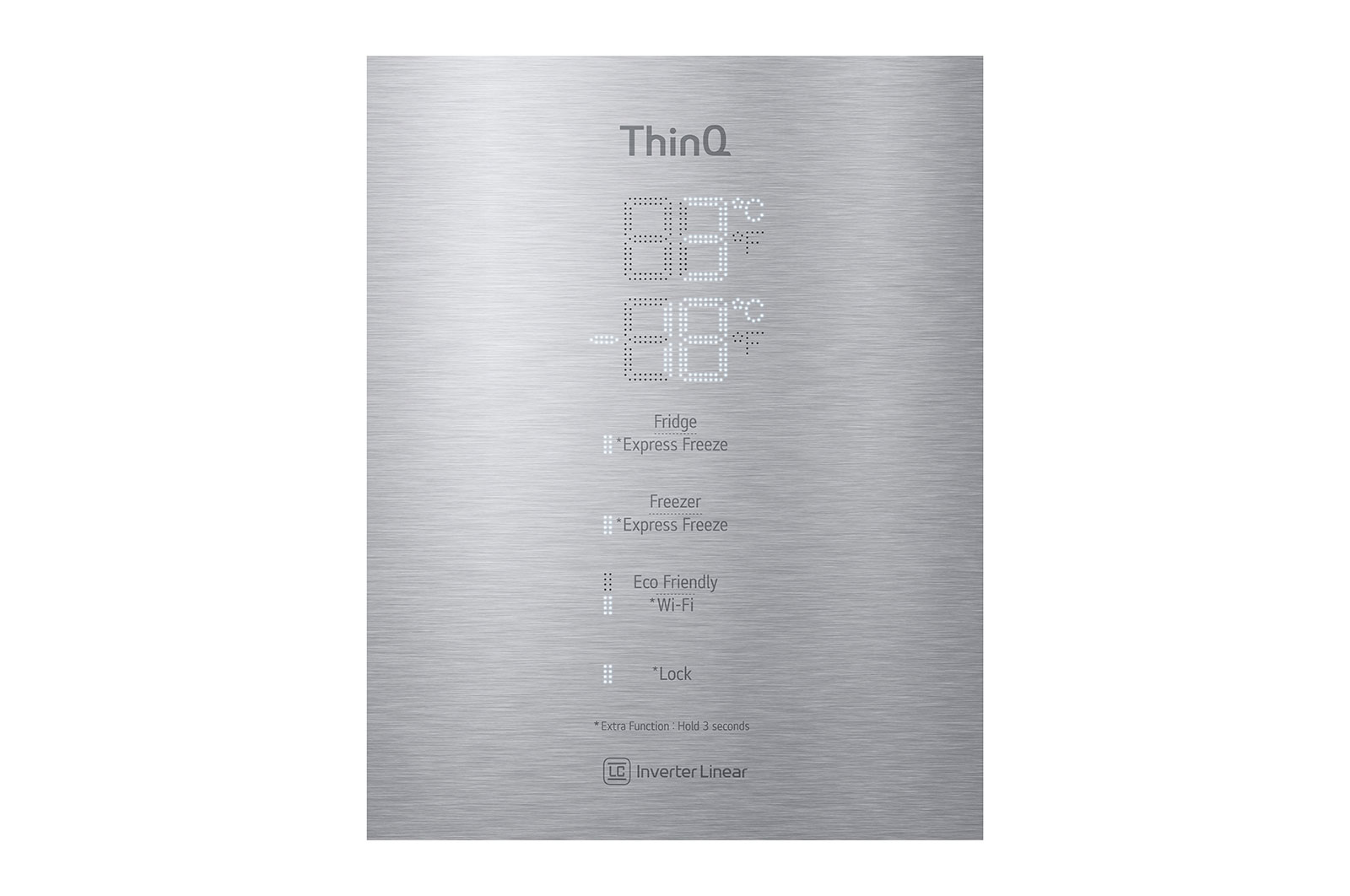 LG Alulfagyasztós hűtőszekrény, DoorCooling⁺™ és ThinQ™ technológia, 384L kapacitás, GBB92STABP