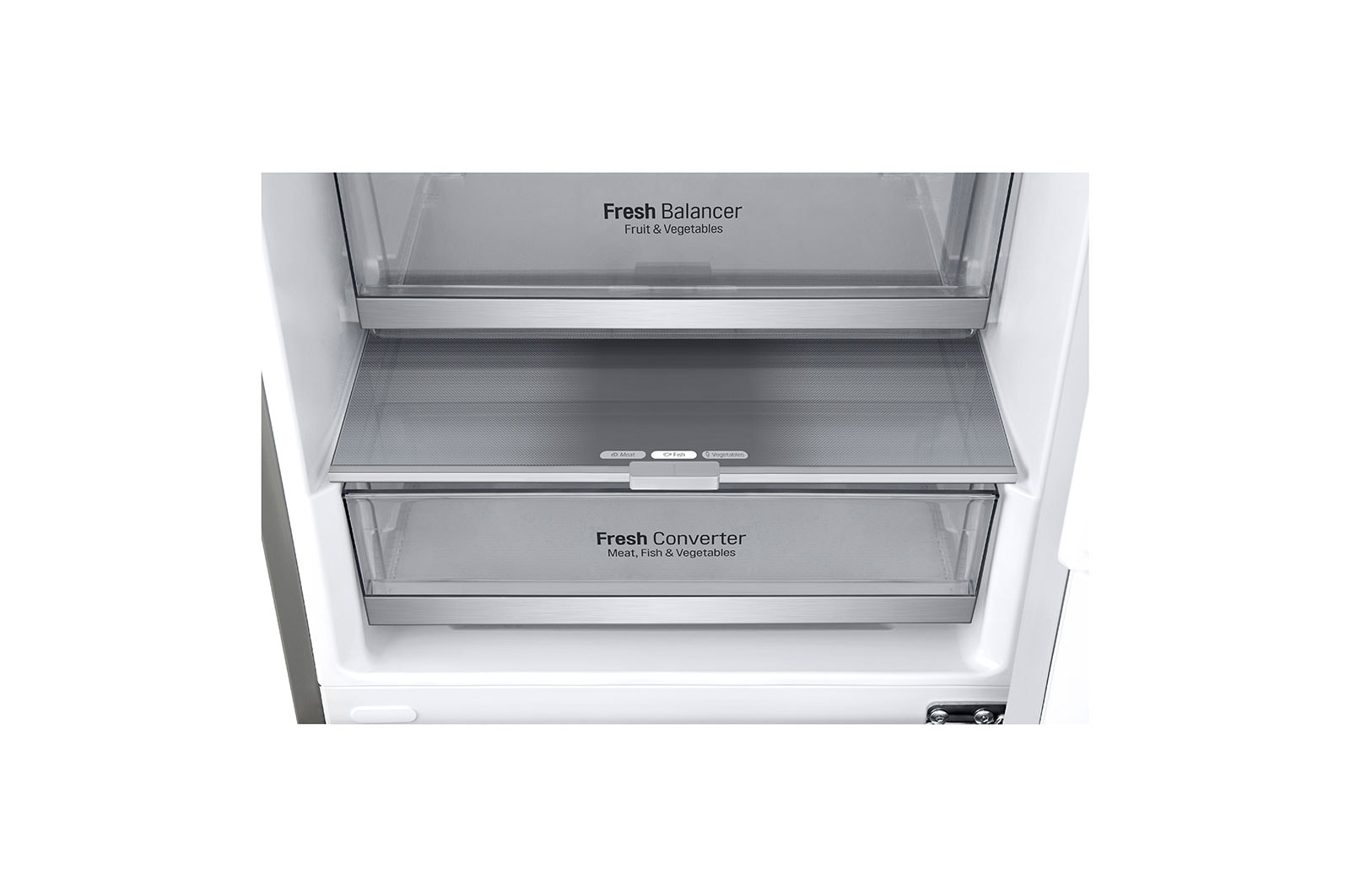 LG Alulfagyasztós hűtőszekrény, DoorCooling⁺™ és ThinQ™ technológia, 384L kapacitás, GBB92STABP