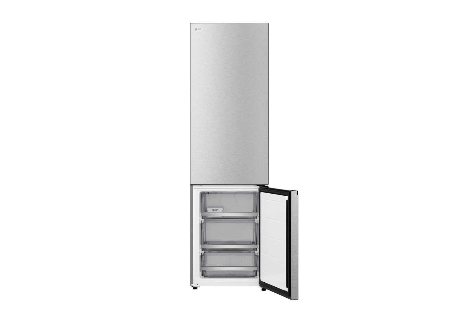 GBBS726CMB alulfagyasztós hűtő nyitott fagyasztóajtóval