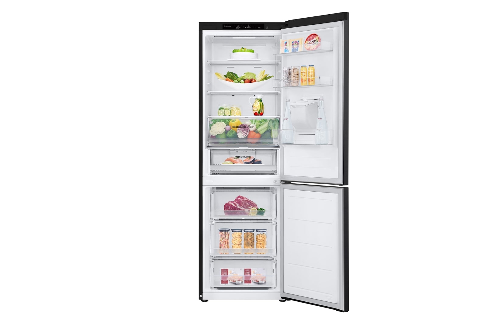 LG Alulfagyasztós hűtőszekrény, DoorCooling+™ technológia, 343L kapacitás, GBF3102EEV
