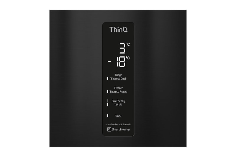 LG Alulfagyasztós hűtőszekrény, DoorCooling+™ és ThinQ™ technológia, 341L kapacitás, GBF61BLHMN