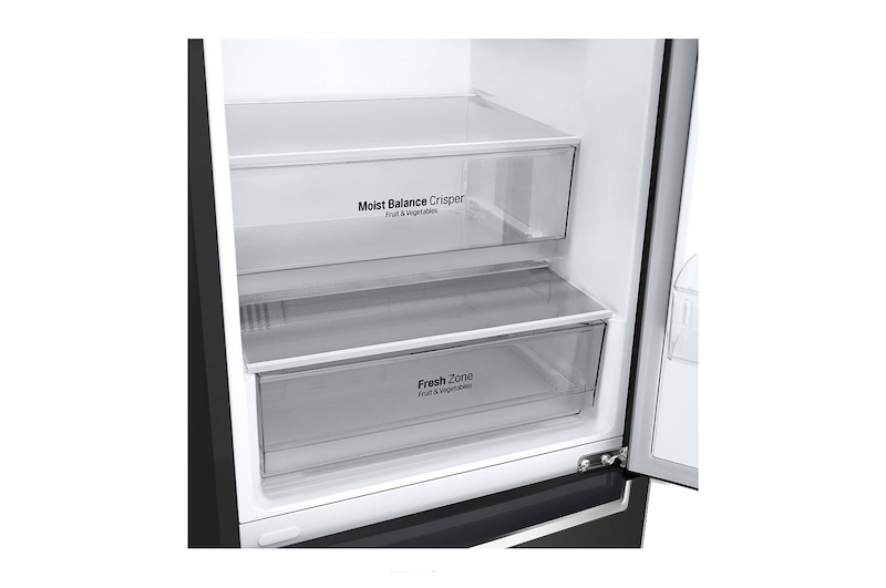 LG Alulfagyasztós hűtőszekrény, DoorCooling+™ és ThinQ™ technológia, 341L kapacitás, GBF61BLHMN