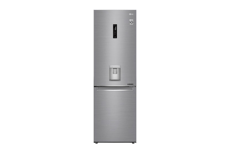 A(z) Alulfagyasztós hűtőszekrény, DoorCooling⁺™ és ThinQ™ technológia, 340L kapacitás, GBF71PZDMN elölnézete
