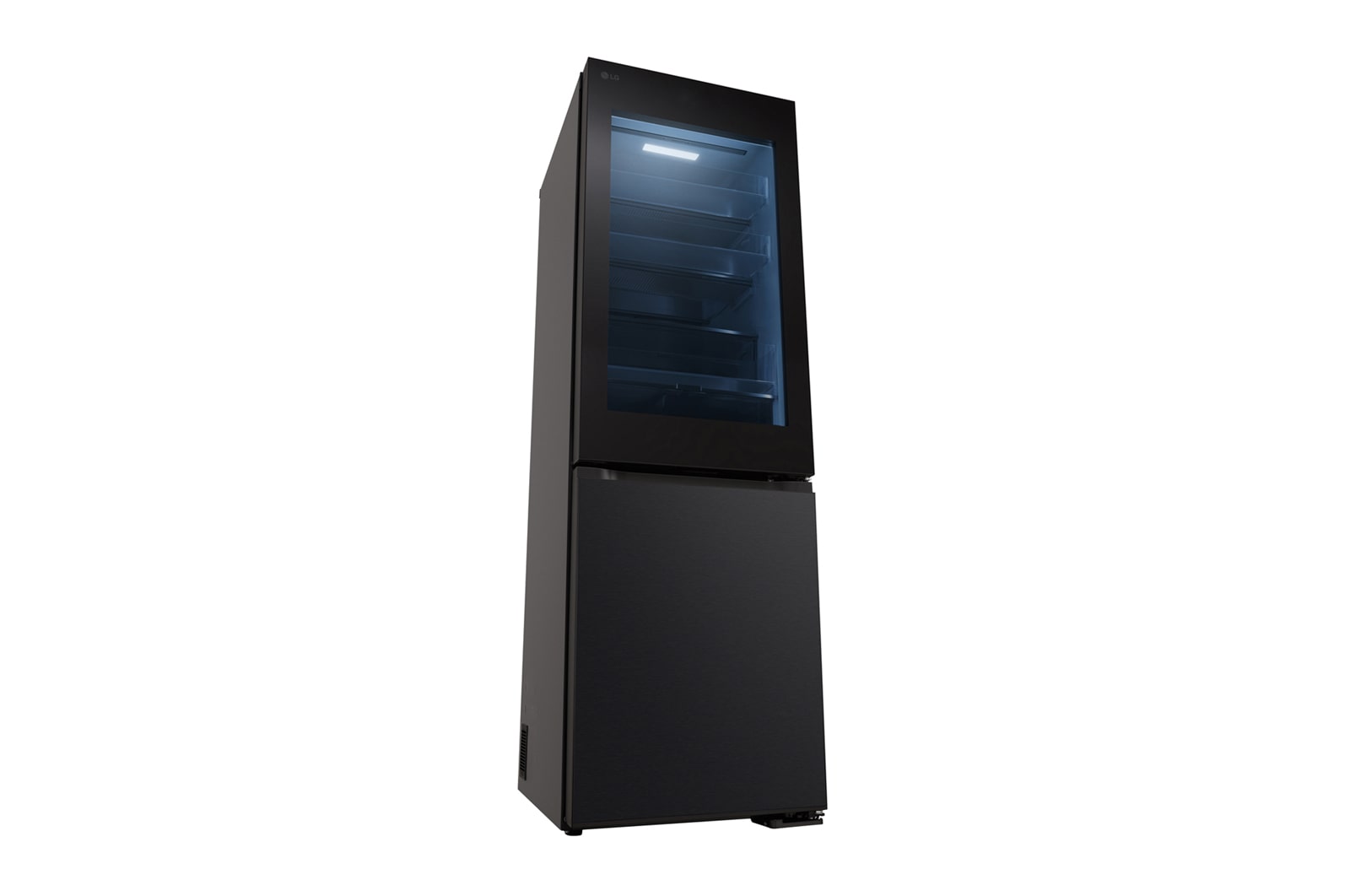 LG InstaView™ alulfagyasztós hűtőszekrény, DoorCooling<sup>+</sup>™ és ThinQ™ technológia, 349 L kapacitás, GBG5160CEV