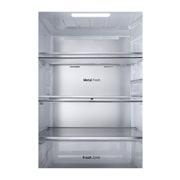 LG InstaView™ alulfagyasztós hűtőszekrény, DoorCooling<sup>+</sup>™ és ThinQ™ technológia, 349 L kapacitás, GBG5160CEV