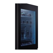 LG InstaView™ alulfagyasztós hűtőszekrény, DoorCooling<sup>+</sup>™ és ThinQ™ technológia, 349 L kapacitás, GBG5160CEV