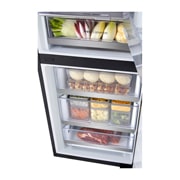 LG InstaView™ alulfagyasztós hűtőszekrény, DoorCooling<sup>+</sup>™ és ThinQ™ technológia, 349 L kapacitás, GBG5160CEV