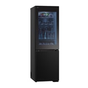 LG InstaView™ alulfagyasztós hűtőszekrény, DoorCooling<sup>+</sup>™ és ThinQ™ technológia, 349 L kapacitás, GBG5160CEV