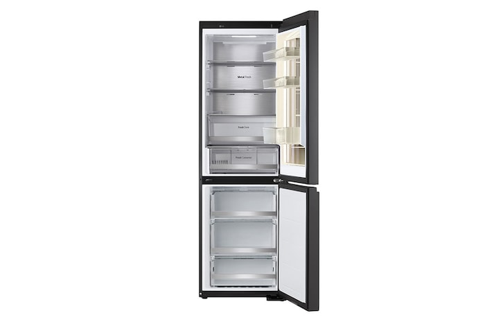 LG InstaView™ alulfagyasztós hűtőszekrény, DoorCooling⁺™ és ThinQ™ technológia, 349L kapacitás, GBG7190CEV