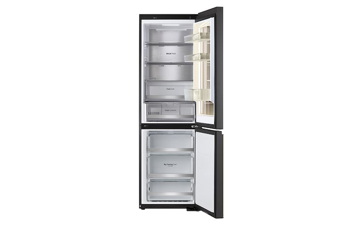 LG InstaView™ MoodUP™ Alulfagyasztós hűtőszekrény, ThinQ™ technológia, 352L kapacitás, GBG719MDNN