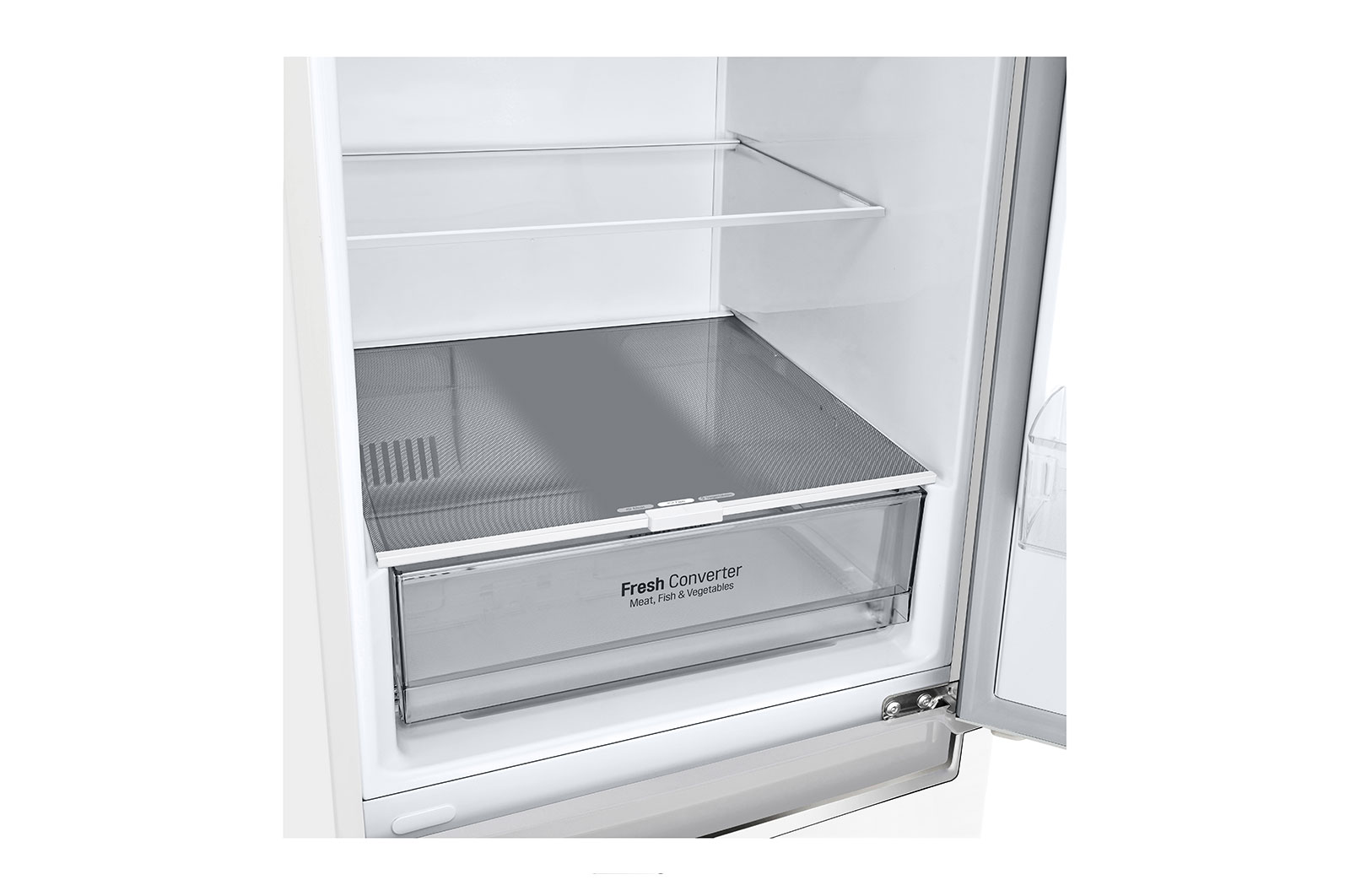 LG Alulfagyasztós hűtőszekrény, DoorCooling<sup>+</sup>™ technológia, 341L kapacitás, GBP61SWPGN