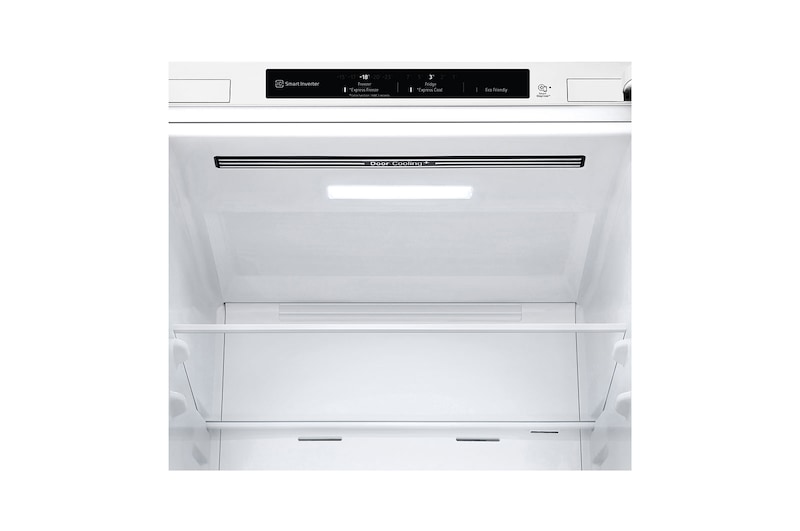 LG Alulfagyasztós hűtőszekrény, DoorCooling<sup>+</sup>™ technológia, 341L kapacitás, GBP61SWPGN