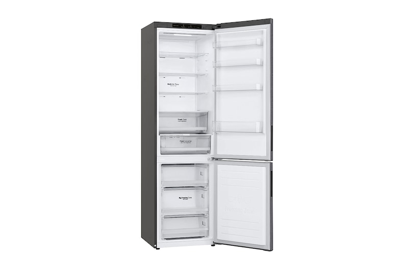 LG Alulfagyasztós hűtőszekrény, DoorCooling<sup>+</sup>™ technológia, 384L kapacitás, GBP62DSNCC1