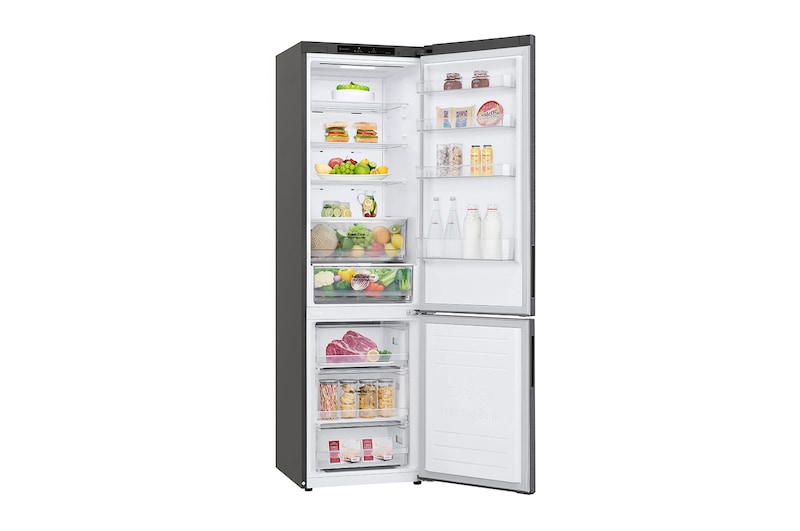 LG Alulfagyasztós hűtőszekrény, DoorCooling<sup>+</sup>™ technológia, 384L kapacitás, GBP62DSNCC1