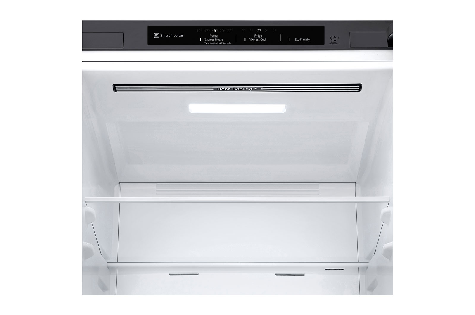 LG Alulfagyasztós hűtőszekrény, DoorCooling<sup>+</sup>™ technológia, 384L kapacitás, GBP62DSNCN1