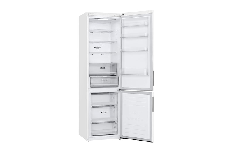 LG Alulfagyasztós hűtőszekrény, DoorCooling<sup>+</sup>™ technológia, 384L kapacitás, GBP62SWXCC1