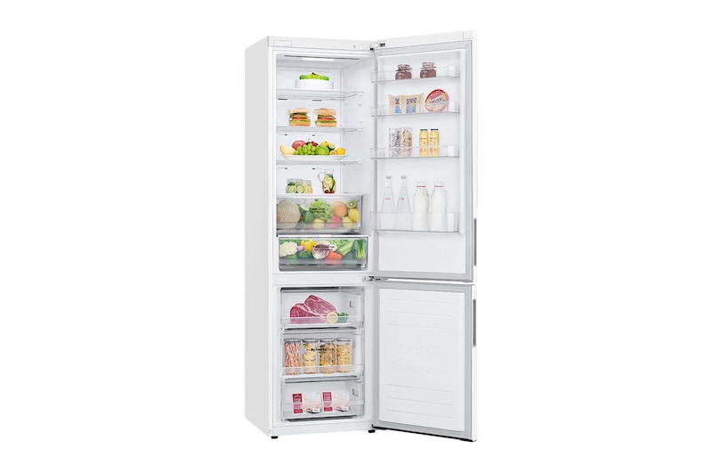 LG Alulfagyasztós hűtőszekrény, DoorCooling<sup>+</sup>™ technológia, 384L kapacitás, GBP62SWXCC1