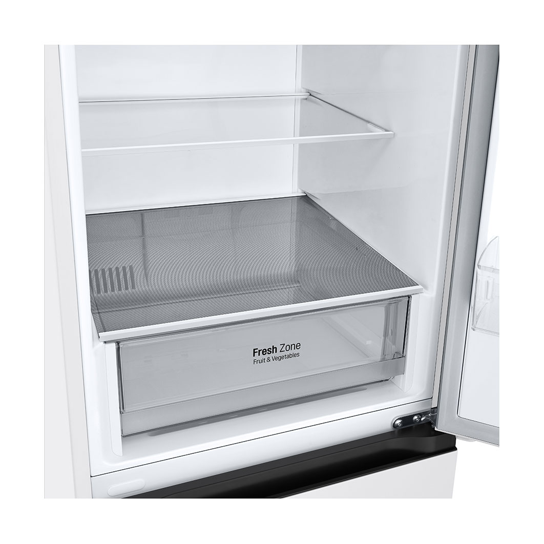 LG Alulfagyasztós hűtőszekrény, DoorCooling⁺™ technológia, 344L kapacitás, GBV21L0ESW