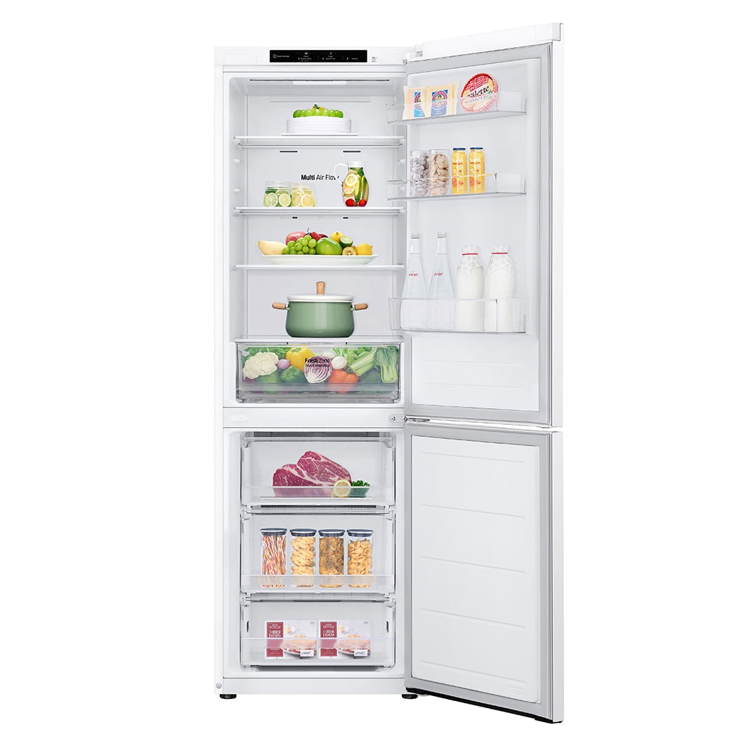 LG Alulfagyasztós hűtőszekrény, DoorCooling⁺™ technológia, 344L kapacitás, GBV21L0ESW