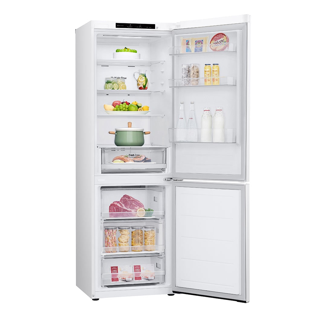LG Alulfagyasztós hűtőszekrény, DoorCooling⁺™ technológia, 344L kapacitás, GBV21L0ESW