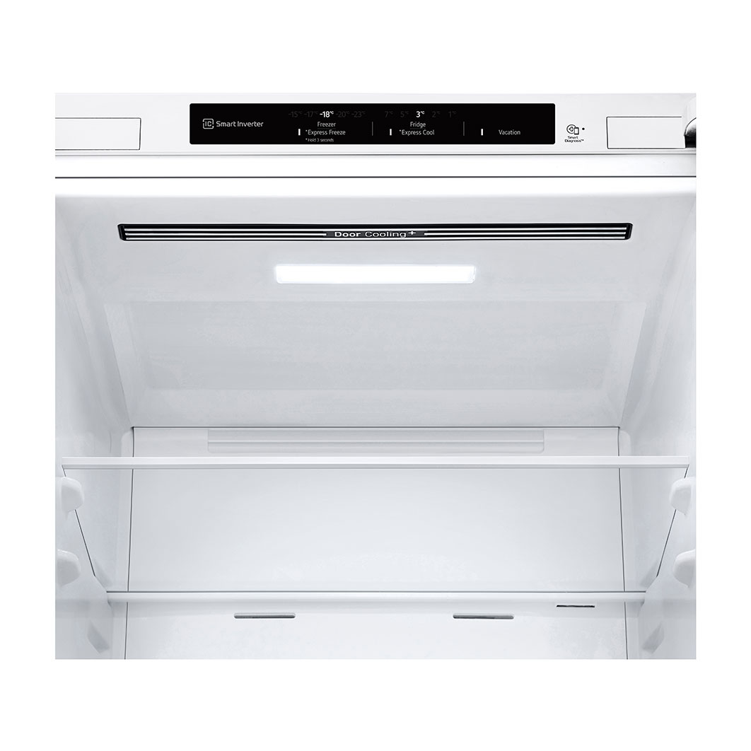 LG Alulfagyasztós hűtőszekrény, DoorCooling⁺™ technológia, 344L kapacitás, GBV21L0ESW