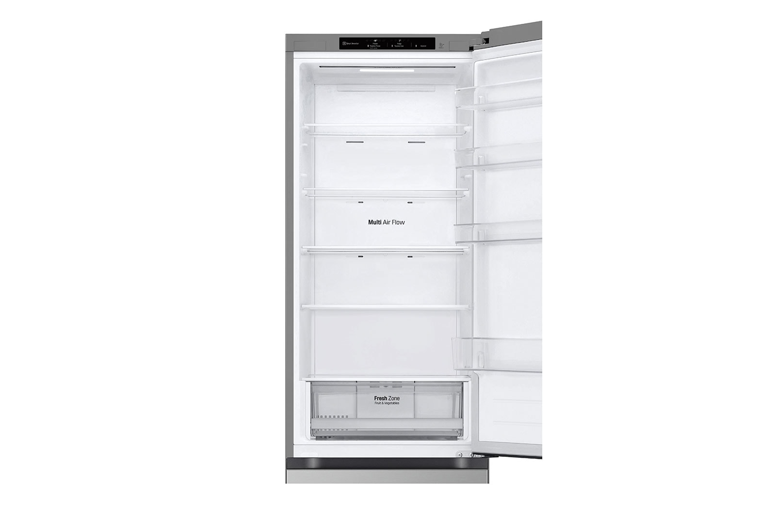 LG Alulfagyasztós hűtőszekrény, DoorCooling⁺™ technológia, 387L kapacitás, GBV22L0EPY