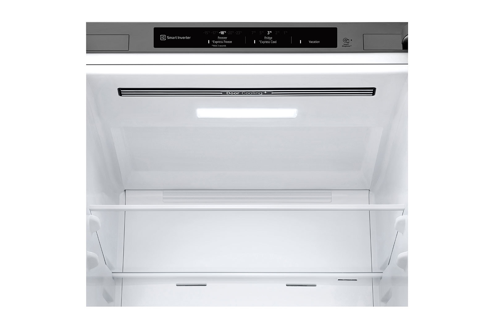 LG Alulfagyasztós hűtőszekrény, DoorCooling⁺™ technológia, 387L kapacitás, GBV22NCCPY