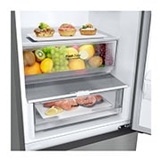 LG Alulfagyasztós hűtőszekrény, DoorCooling⁺™ technológia, 387L kapacitás, GBV22NCCPY