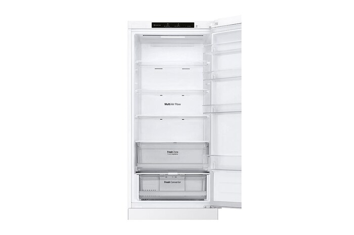 LG Alulfagyasztós hűtőszekrény, DoorCooling⁺™ technológia, 387L kapacitás, GBV22NCCSW