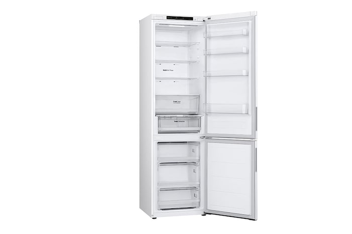 LG Alulfagyasztós hűtőszekrény, DoorCooling⁺™ technológia, 387L kapacitás, GBV22NCCSW