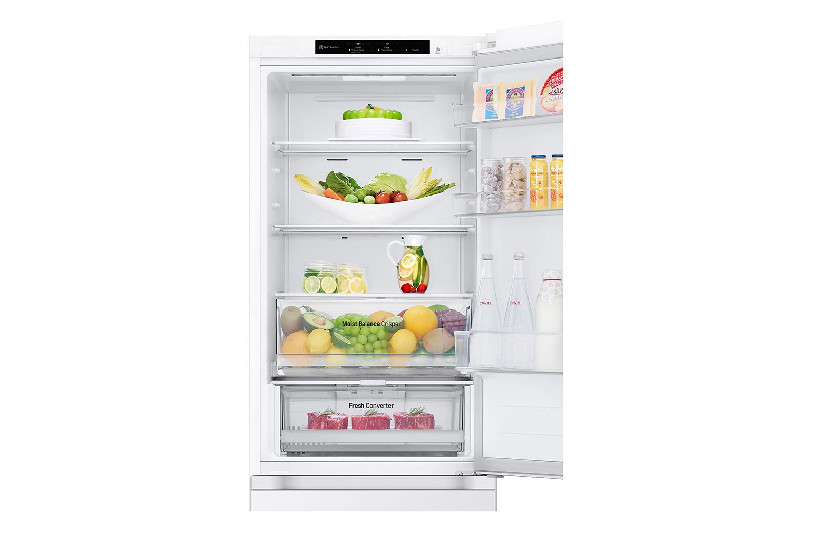 LG Alulfagyasztós hűtőszekrény, DoorCooling+™ technológia, 344L kapacitás, GBV3100DSW