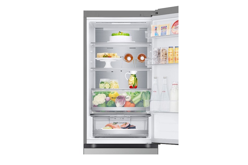 LG Alulfagyasztós hűtőszekrény, DoorCooling⁺™ technológia, 344L kapacitás, GBV5150DPY