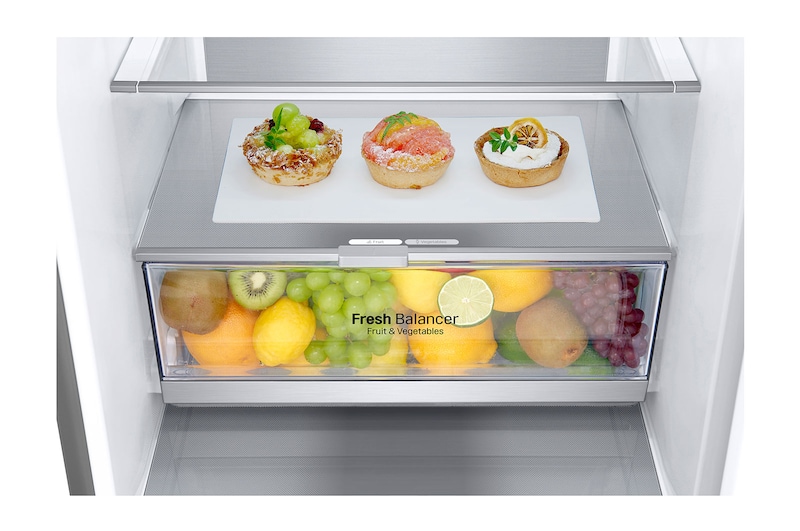 LG Alulfagyasztós hűtőszekrény, DoorCooling⁺™ technológia, 344L kapacitás, GBV7180DPY