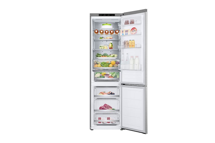 LG Alulfagyasztós hűtőszekrény, DoorCooling<sup>+</sup>™ technológia, 387L kapacitás, GBV7280AMB