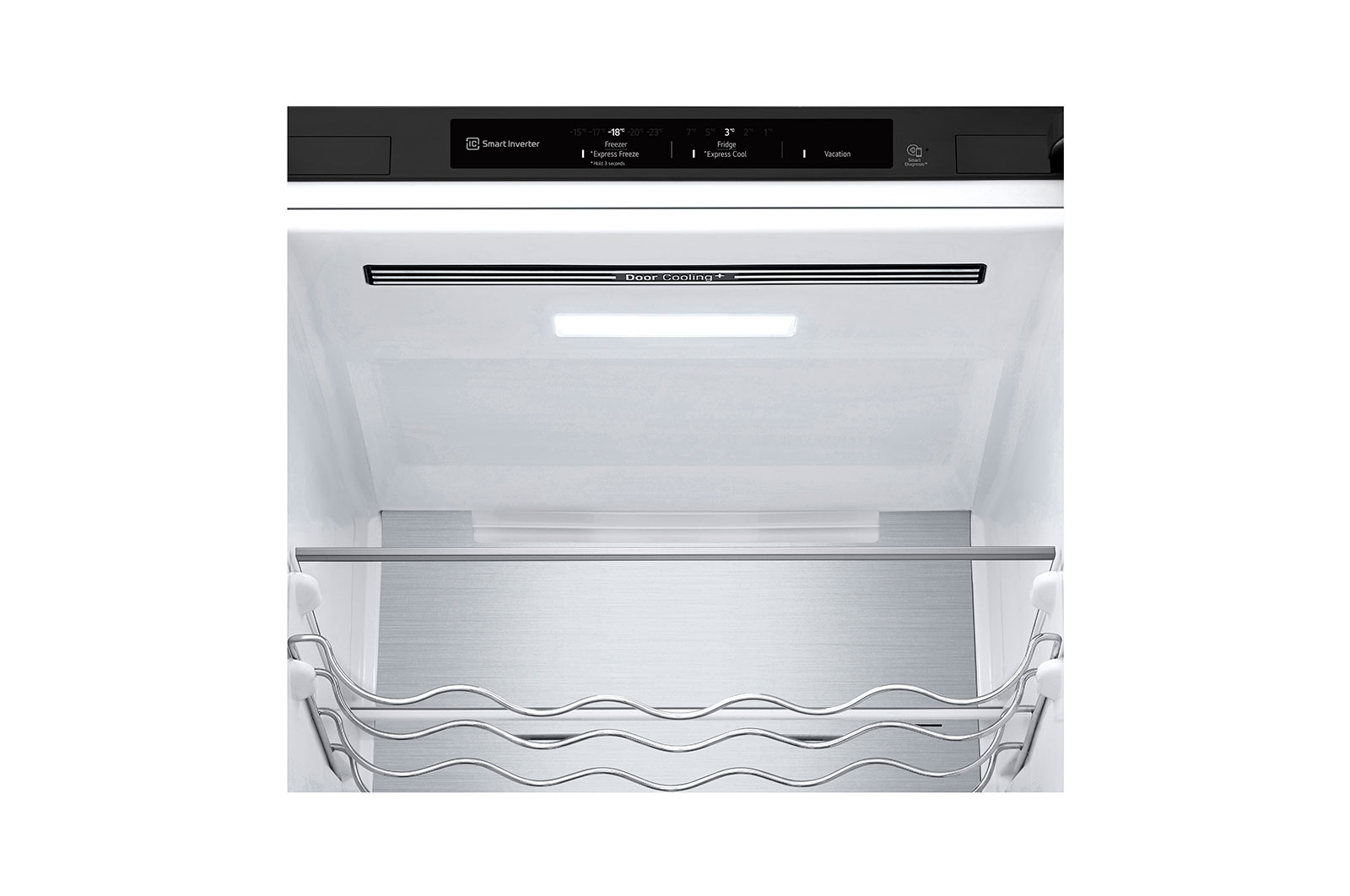 LG Alulfagyasztós hűtőszekrény, DoorCooling+™ technológia, 387L kapacitás, GBV7280DEV