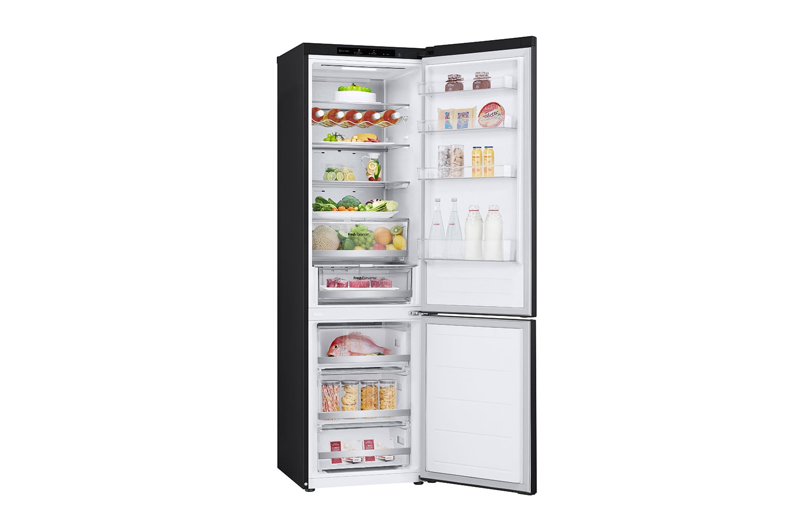 LG Alulfagyasztós hűtőszekrény, DoorCooling+™ technológia, 387L kapacitás, GBV7280DEV