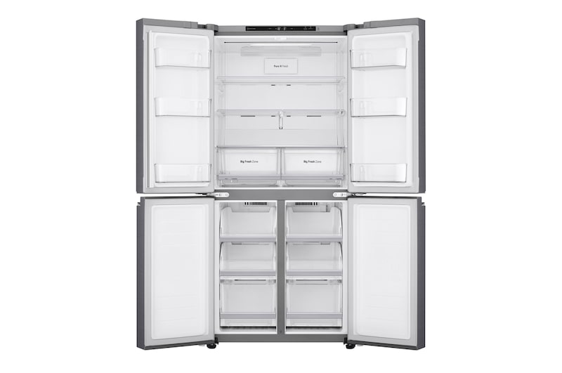 LG Négyajtós hűtőszekrény, DoorCooling<sup>+</sup>™ technológia, 530L kapacitás, GMB844PZFG