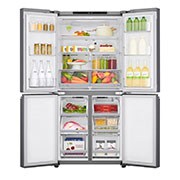 LG Négyajtós hűtőszekrény, DoorCooling<sup>+</sup>™ technológia, 530L kapacitás, GMB844PZFG