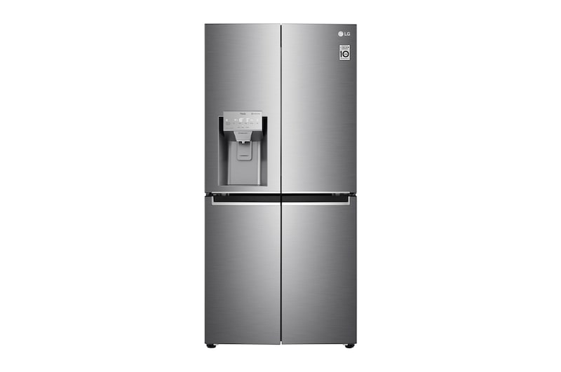 LG Keskeny négyajtós hűtőszekrény, DoorCooling⁺™ és ThinQ™ technológia, 506L kapacitás, GML844PZ6F